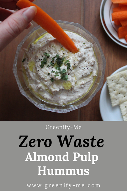 Zero Waste Almond Pulp Hummus